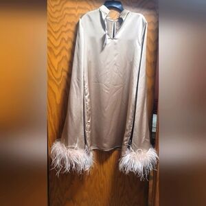 NEW TRINA TURK hiromi 2 dress in gold